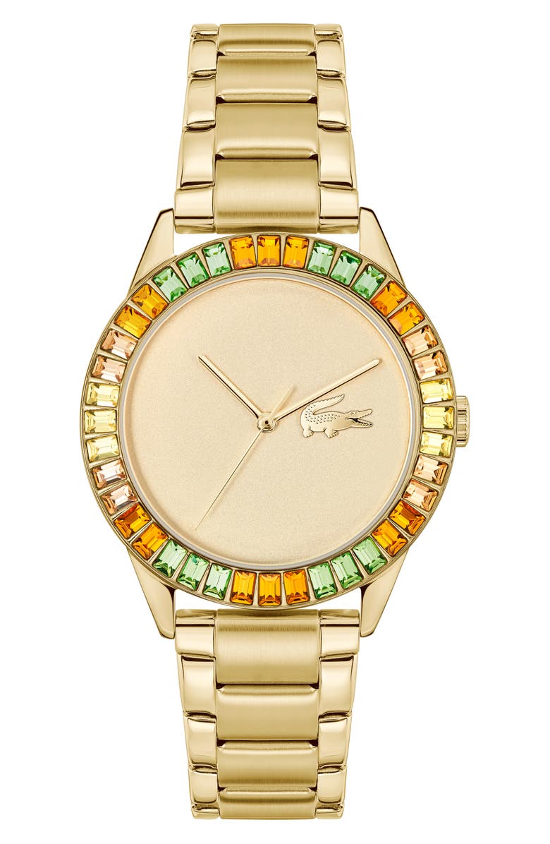 Lacoste Ladycroc Bracelet Watch, 36.5mm, Main, color, Yellow Gold