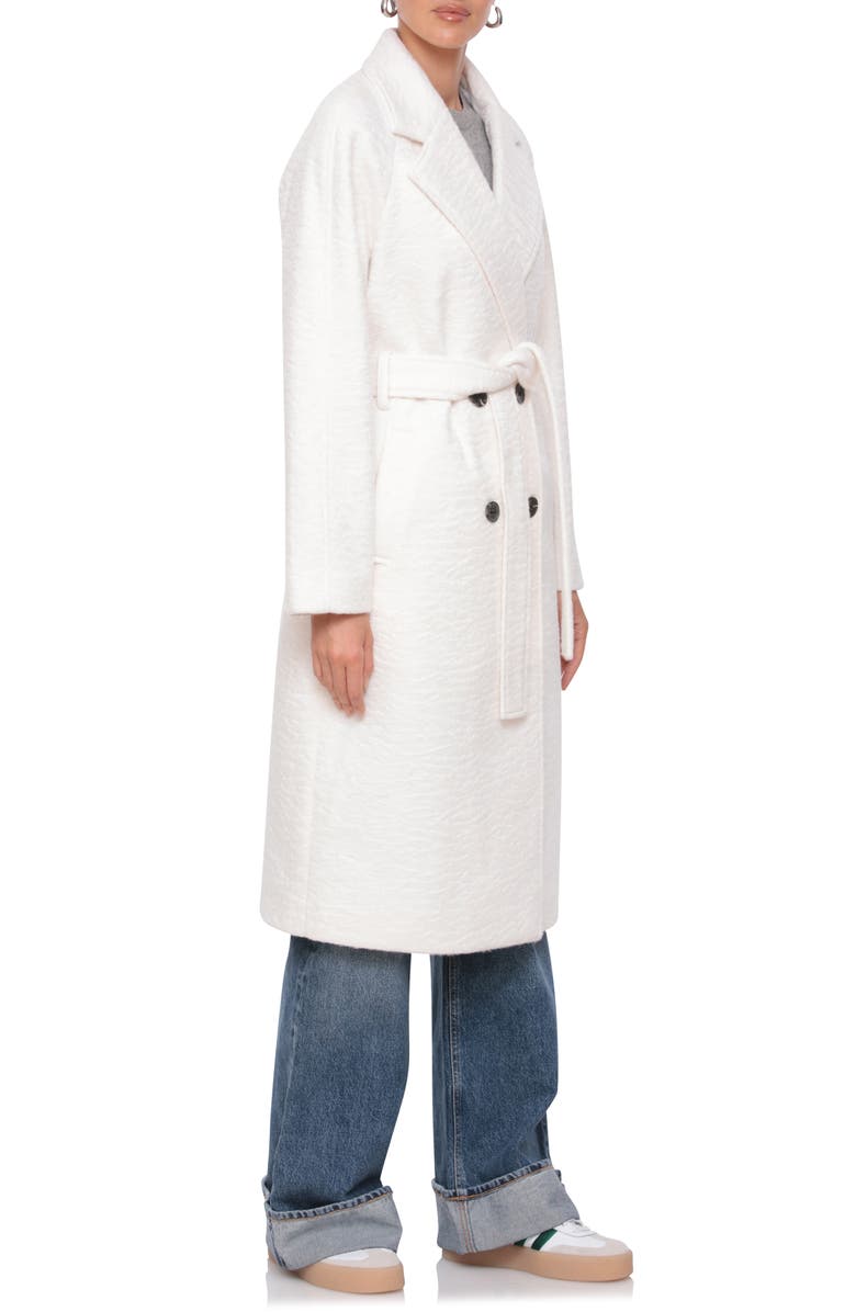Avec Les Filles Belted Double Breasted Coat, Alternate, color, 