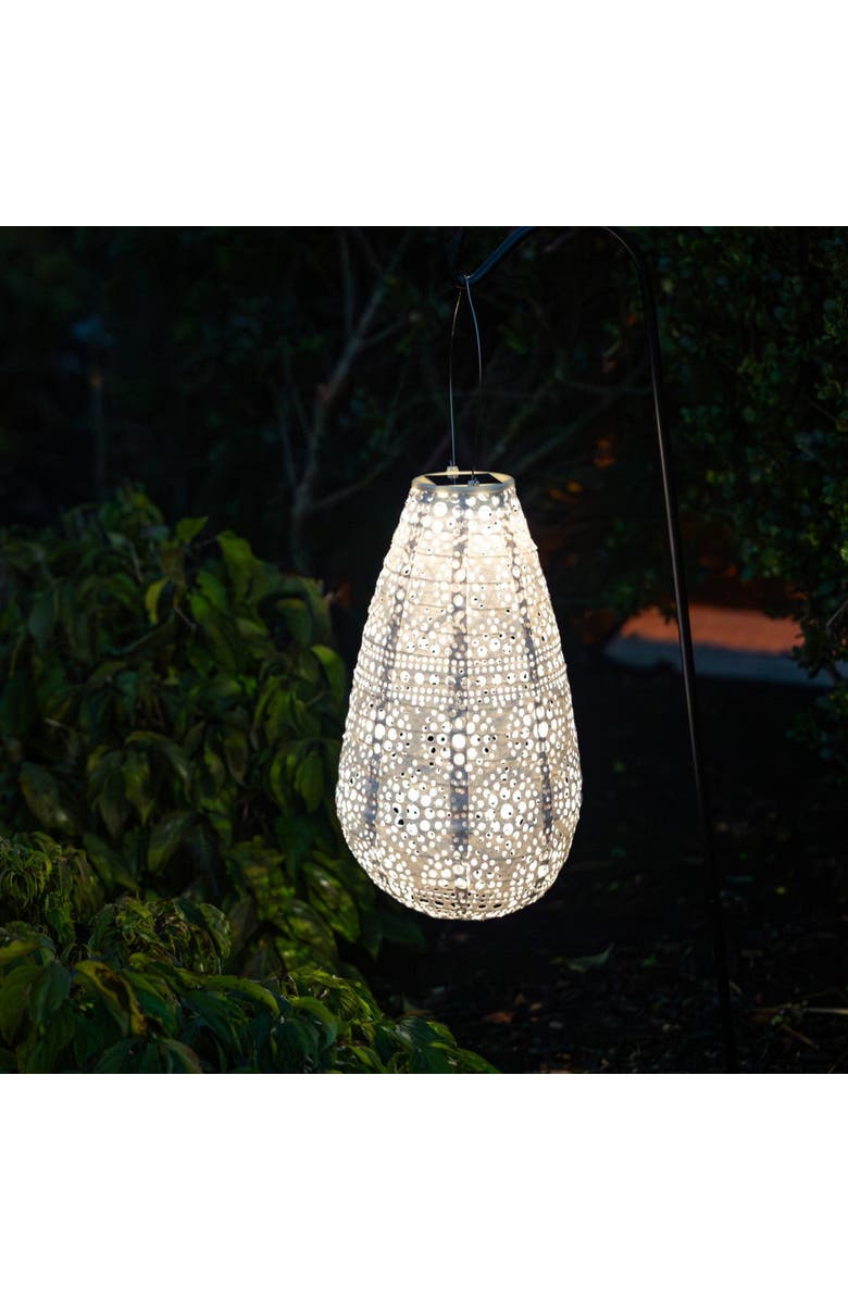 Allsop Home & Garden Soji Stella - Teardrop Blossom - Solar Lantern, Alternate, color, White