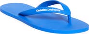 Christian Louboutin Logo Embossed Rubber Flip Flop