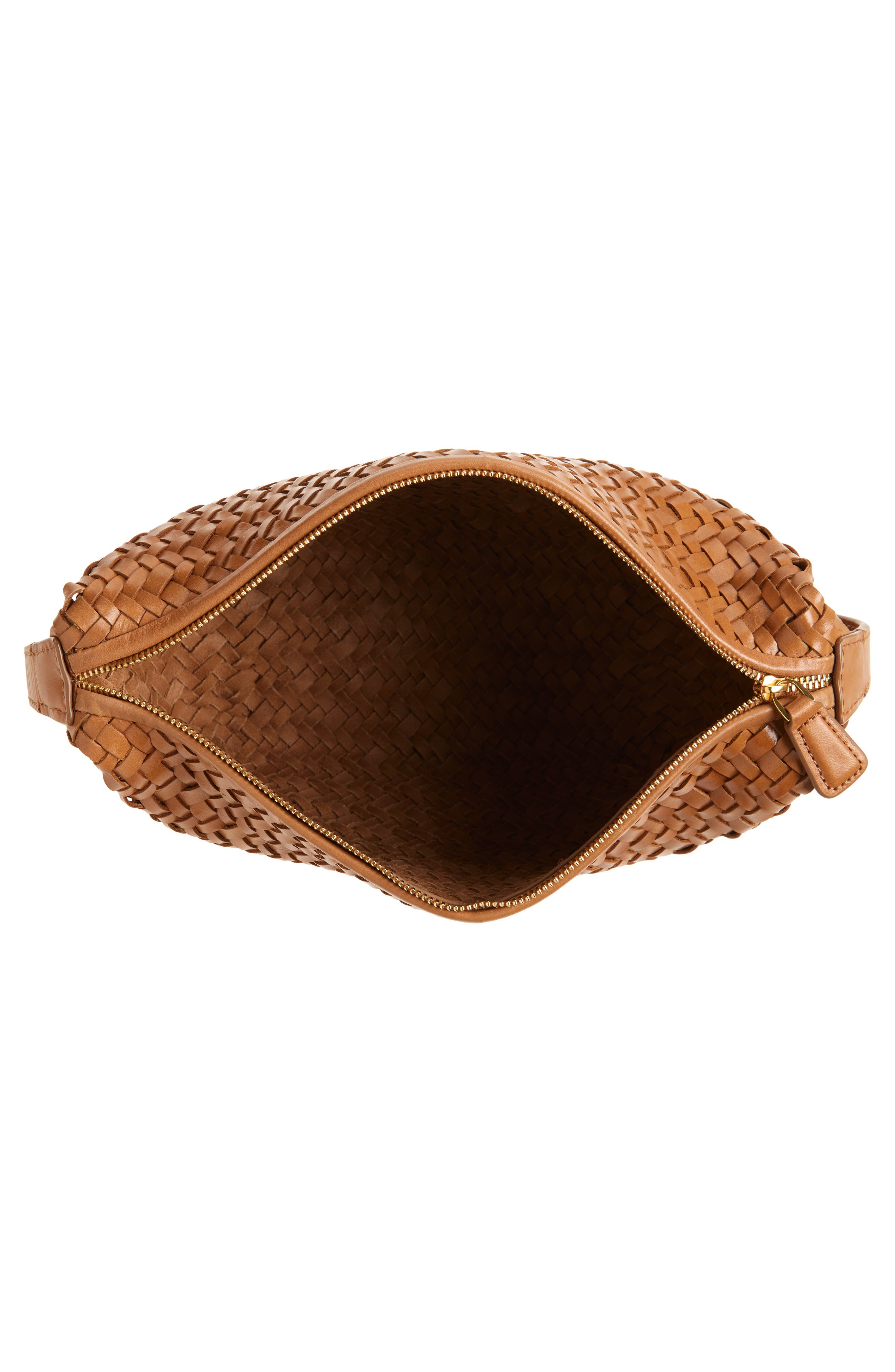 Madewell The Sling Woven Leather Crossbody Bag, Alternate, color, 