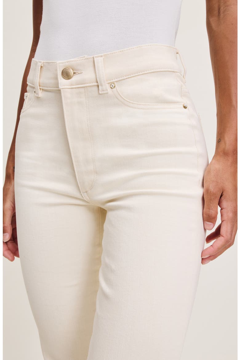 Halle Straight Instasculpt™ High Rise Jeans, Alternate, color, ECRU