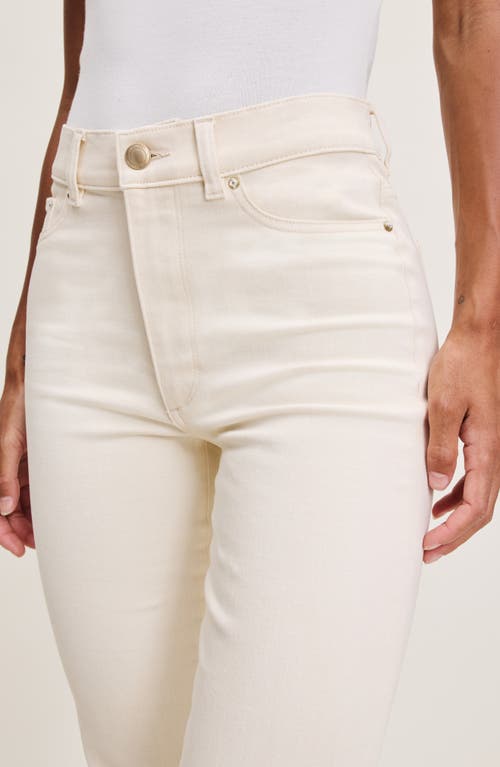 Dl1961 Dl 1961 Halle High Rise Straight Leg Instasculpt Jeans In Ecru In Neutral