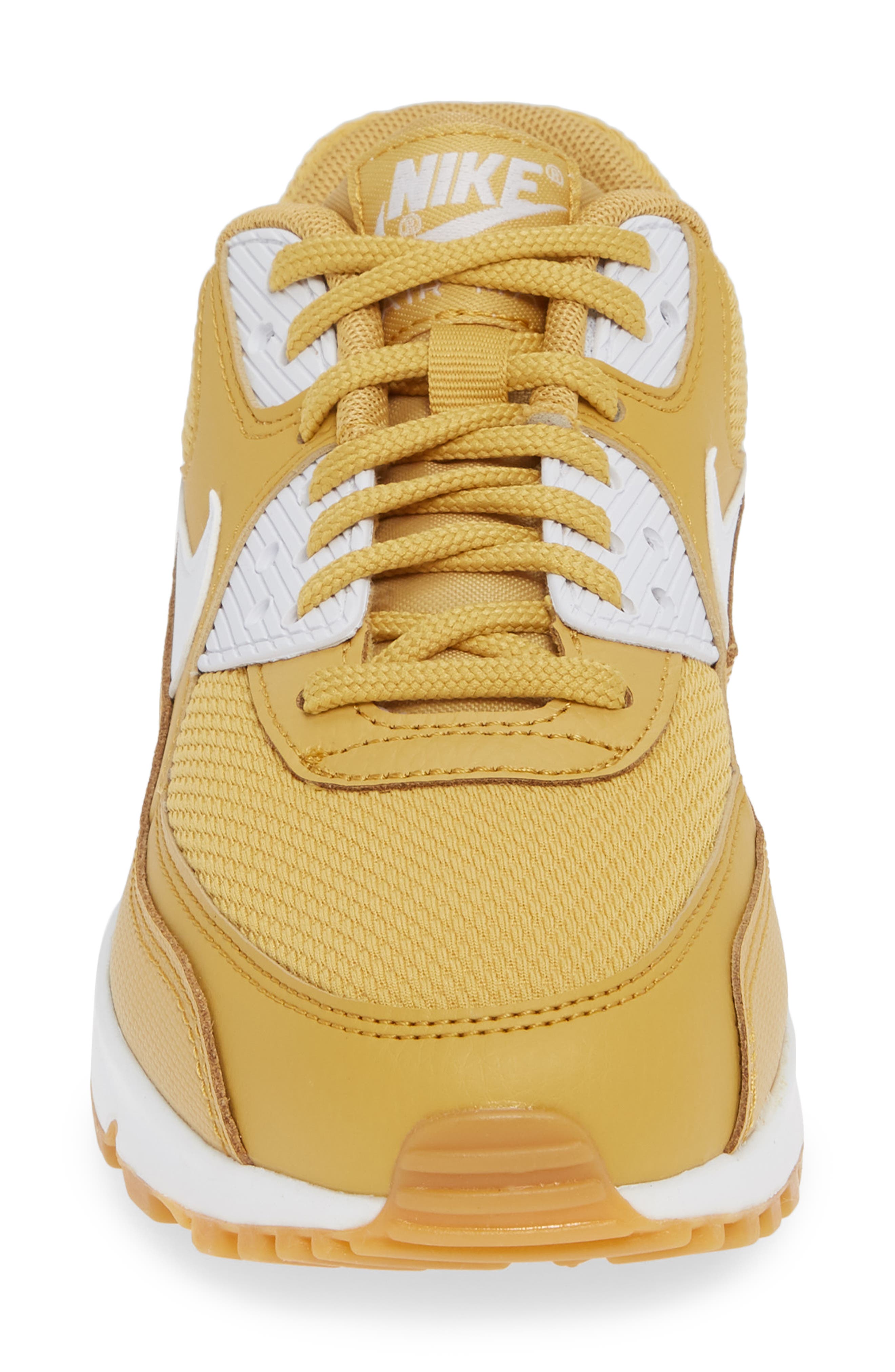 Air Max 90 Sneaker, Alternate, color, WHEAT GOLD/ WHITE/ LIGHT BROWN