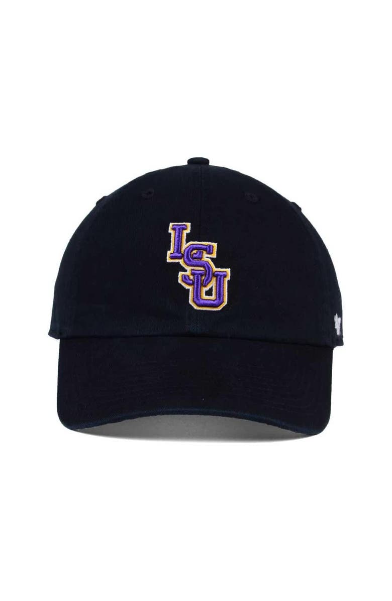 '47 Men's '47 Black LSU Tigers Clean Up Adjustable Hat, Alternate, color, Black