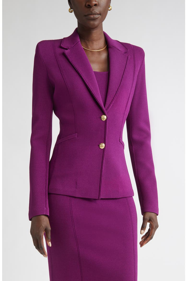 Milano Knit Jacket, Main, color, BOYSENBERRY