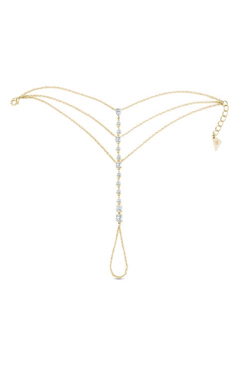 Anselma Cubic Zirconia Hand Chain