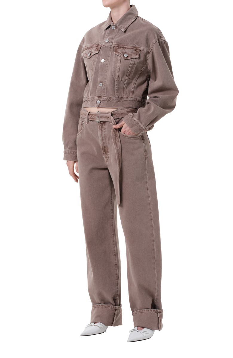 AGOLDE Radley Denim Jacket, Alternate, color, Ceramic Old Rose