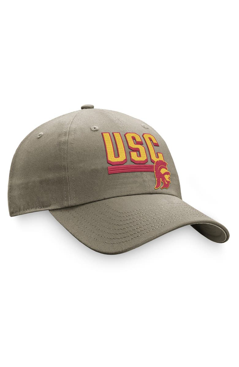 TOP OF THE WORLD Men's Top of the World Khaki USC Trojans Slice Adjustable Hat, Alternate, color, 