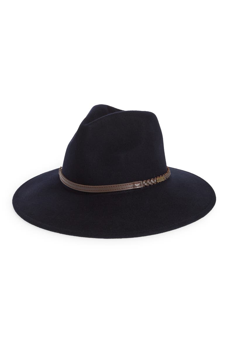 Tack Wool Fedora, Main, color, NAVY