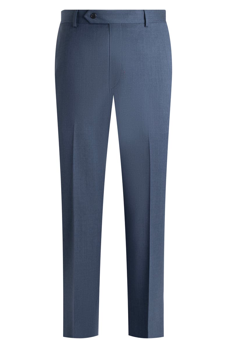 Samuelsohn Flat Front Straight Leg Wool Dress Pants, Main, color, 