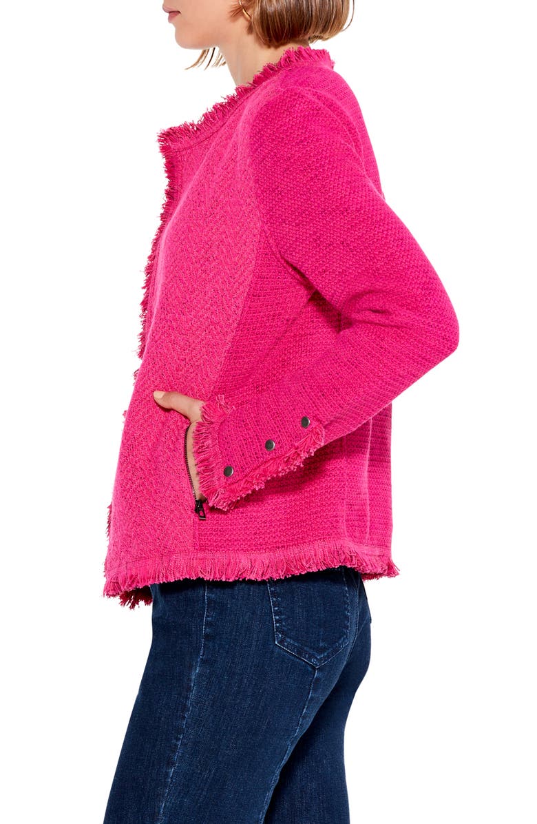 NIC+ZOE Fringe Mix Jacket, Alternate, color, 