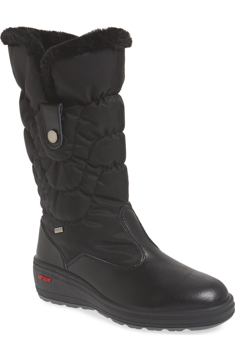 Pajar Waterproof Boot with Faux Fur Cuff, Main, color,