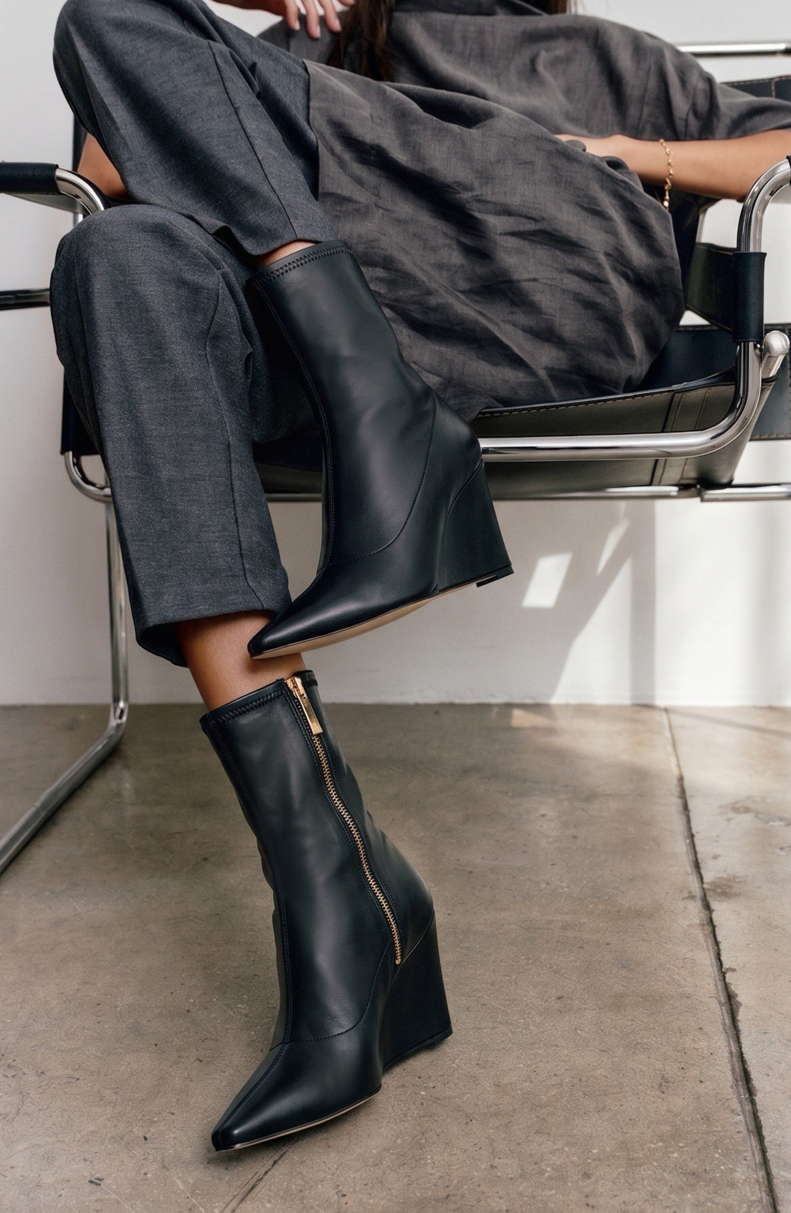 Kaia Boot, Alternate, color, Black