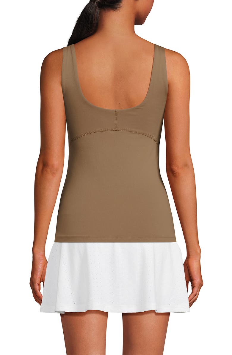 Lands' End High Impact Tank Top, Alternate, color, Rich Camel