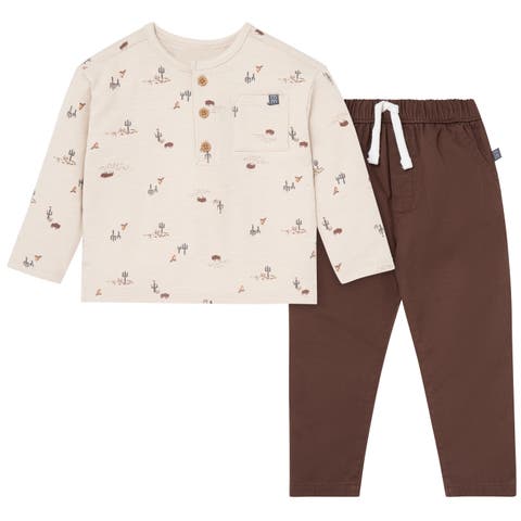 Henley Top and Pant Set (Toddler & Little Kid)