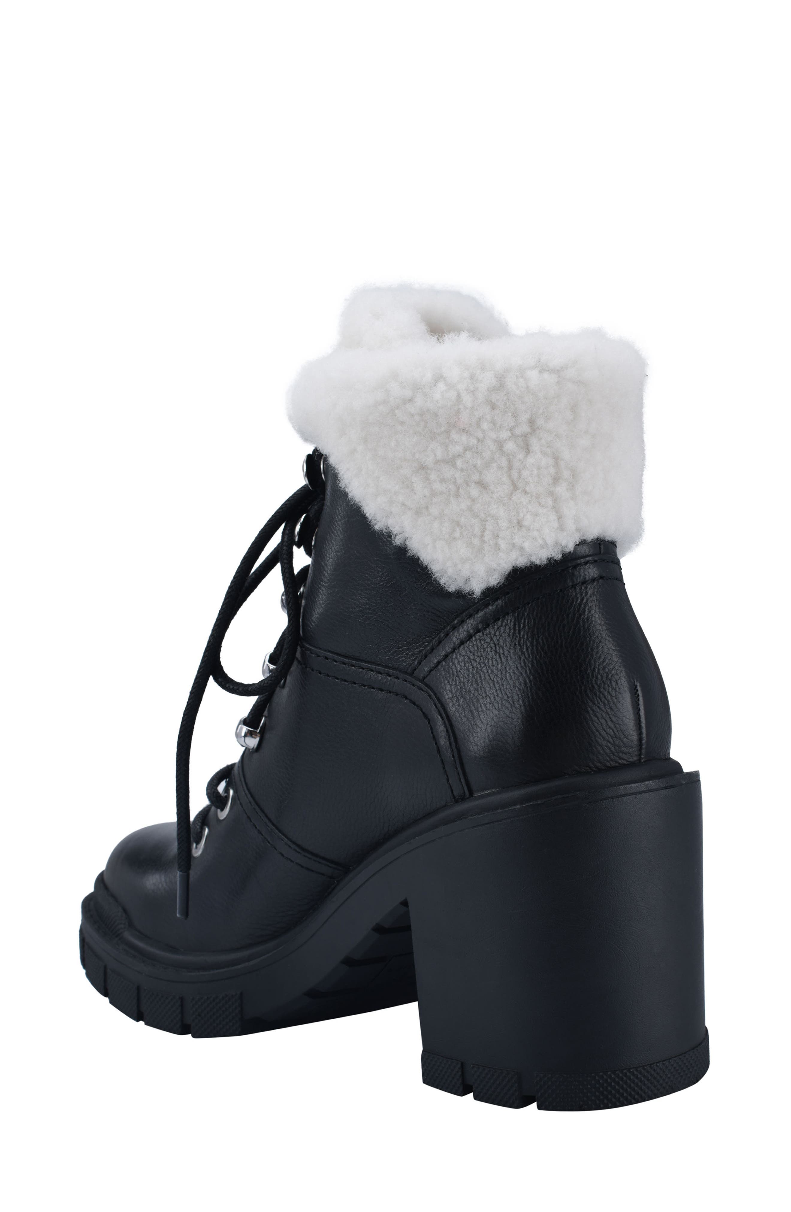 Marc Fisher LTD Marc Fisher Vacinta Genuine Shearling Bootie, Alternate, color, 