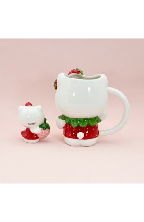 Blue Sky Clayworks Hello Kitty Strawberry Mug & Sugar Shaker Set In Multi