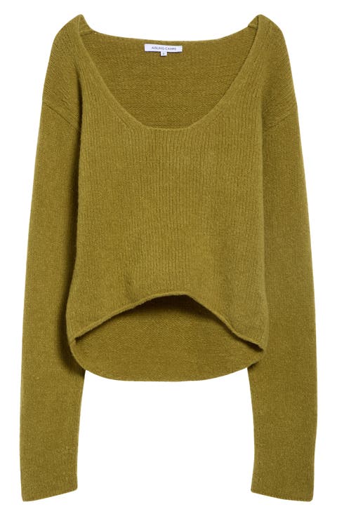 Reversible Round Merino Wool Blend Sweater
