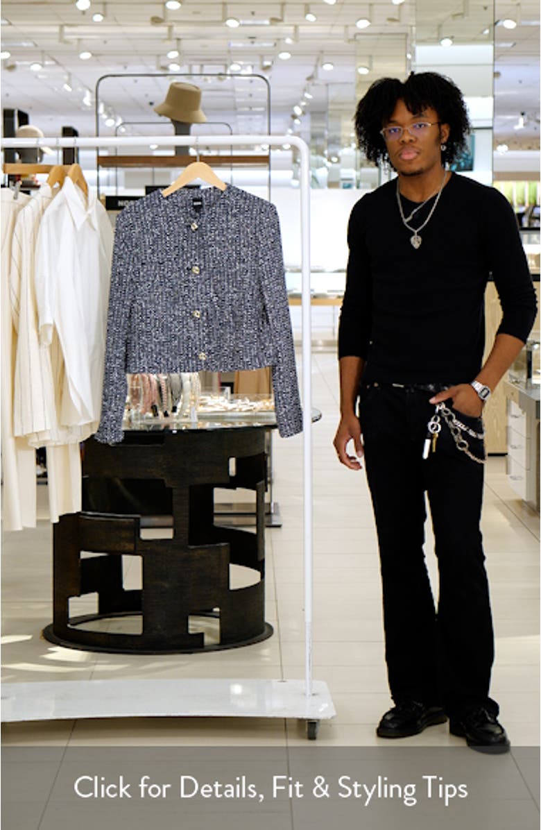 Jolena Crop Tweed Jacket, sales video thumbnail