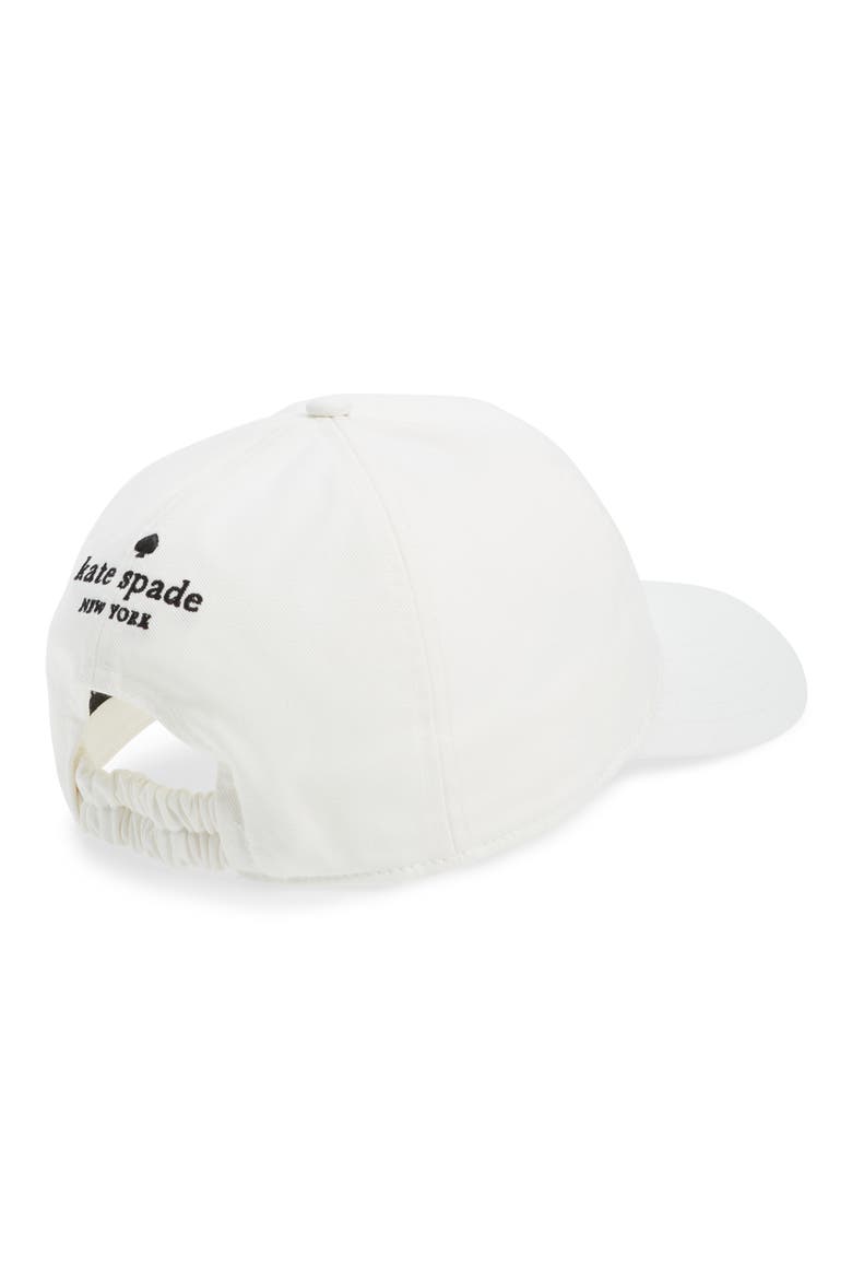 spade logo embroidered baseball cap, Alternate, color, CREAM
