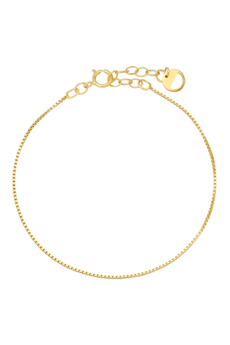 Ashli Box Chain Bracelet, Main, color, GOLD-FILLED
