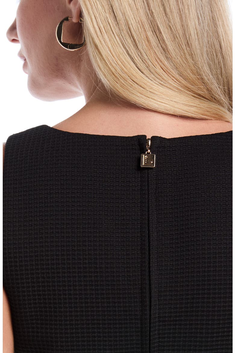 Waffle Knit Bustier Top, Alternate, color, BLACK