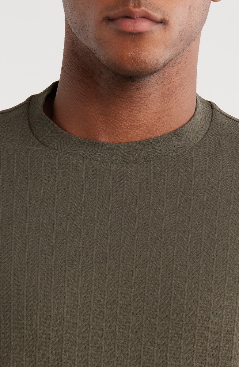 Emporio Armani Tonal Chevron Cotton T-Shirt, Alternate, color, 