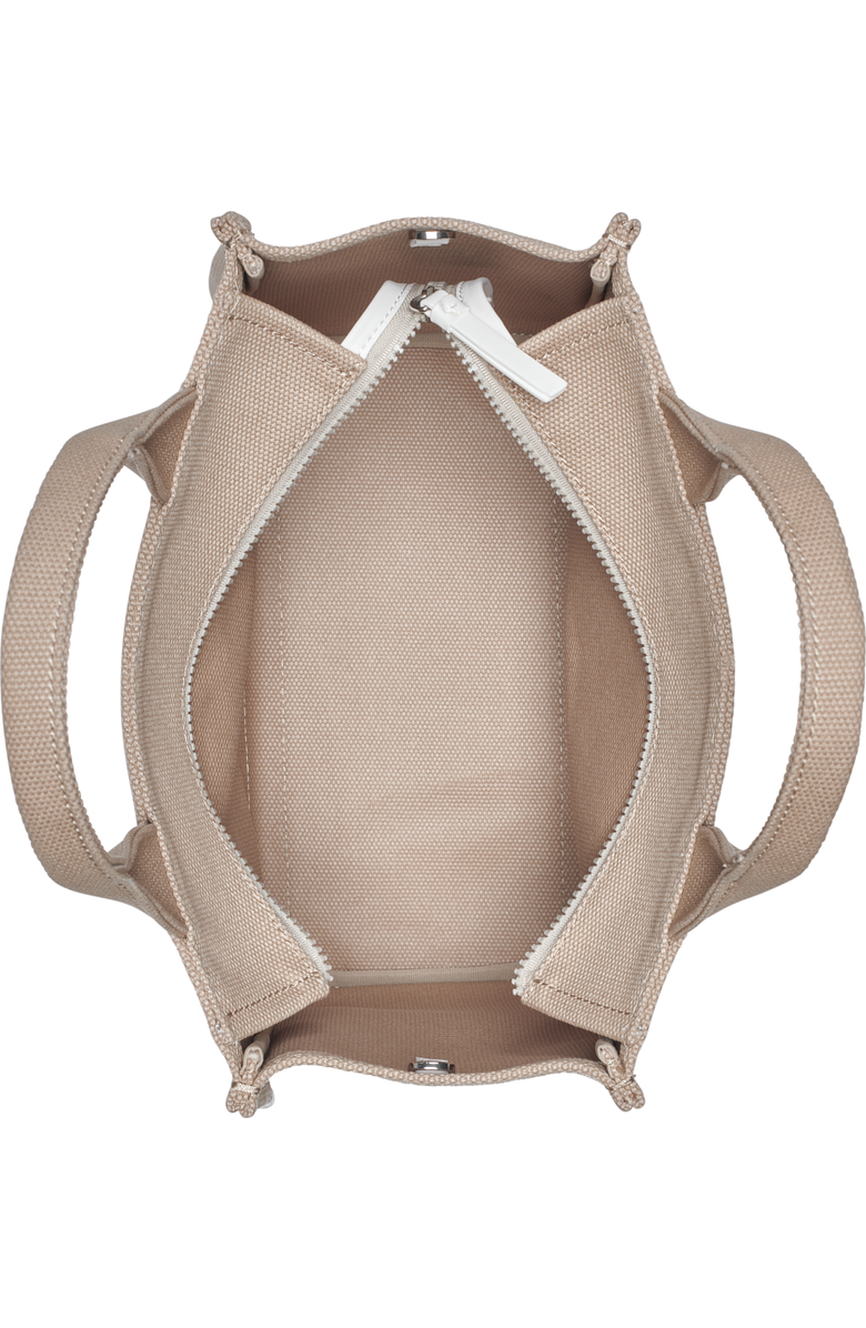 DKNY Hadlee Medium Tote, Alternate, color, Light Khaki/Marshmallow