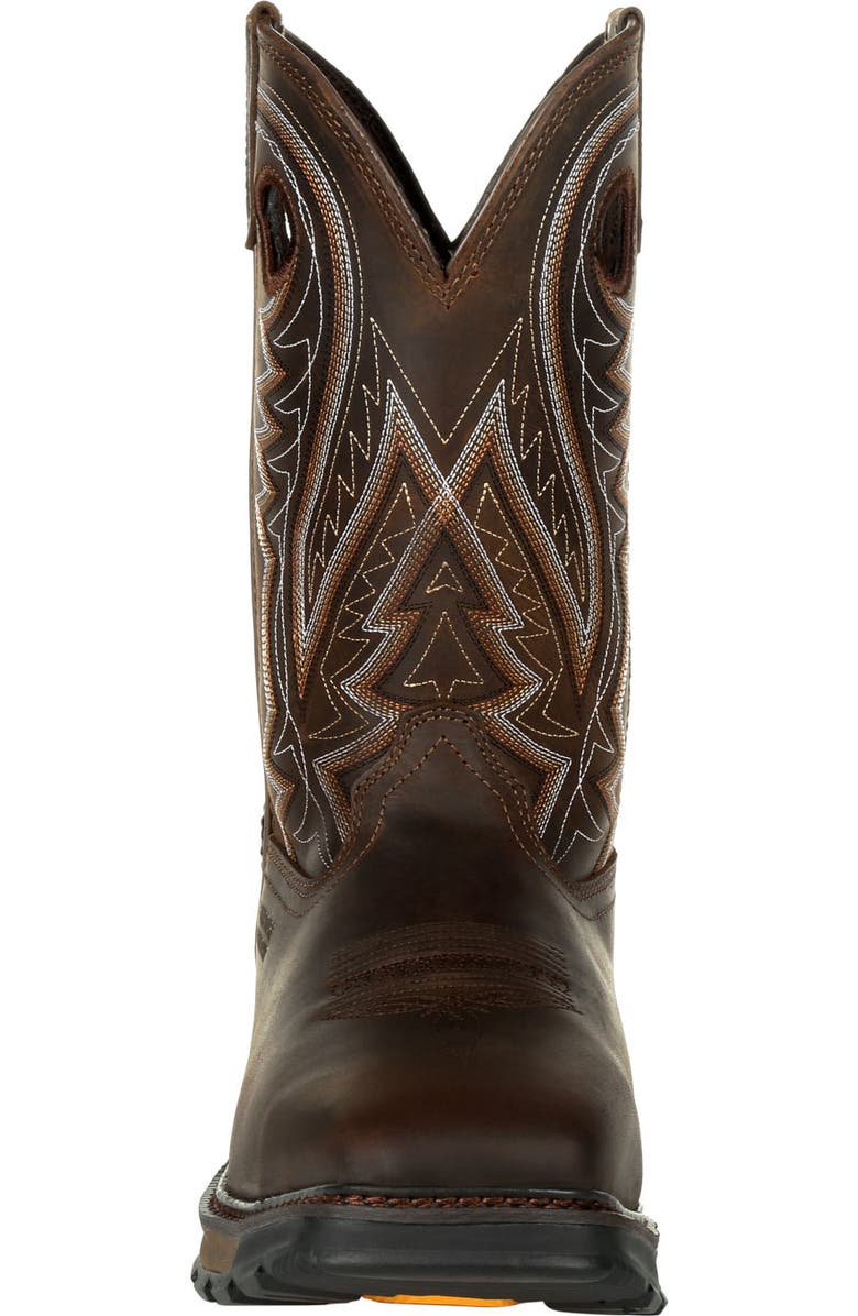 DURANGO Steel Toe Puncture Resistant Western Work Boot, Alternate, color, Nicotine Chocolate