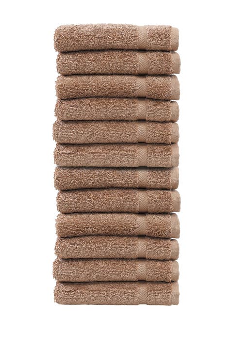 Denzi Washcloths - Set of 12 - Latte