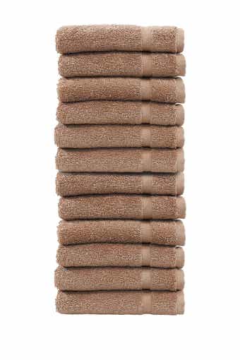 Linum Home Textiles Denzi Washcloths - Set of 12 - Latte