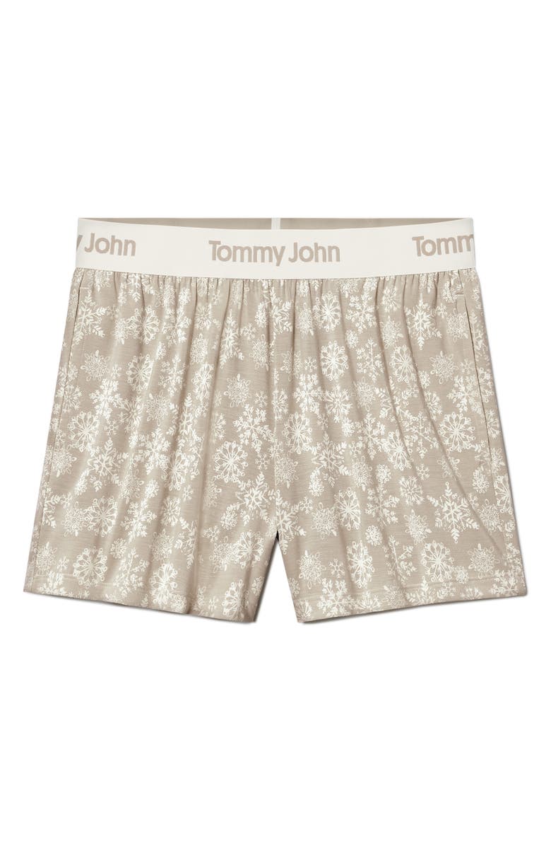 Tommy John Second Skin Pajama Shorts, Alternate, color, Cement Snow Lace