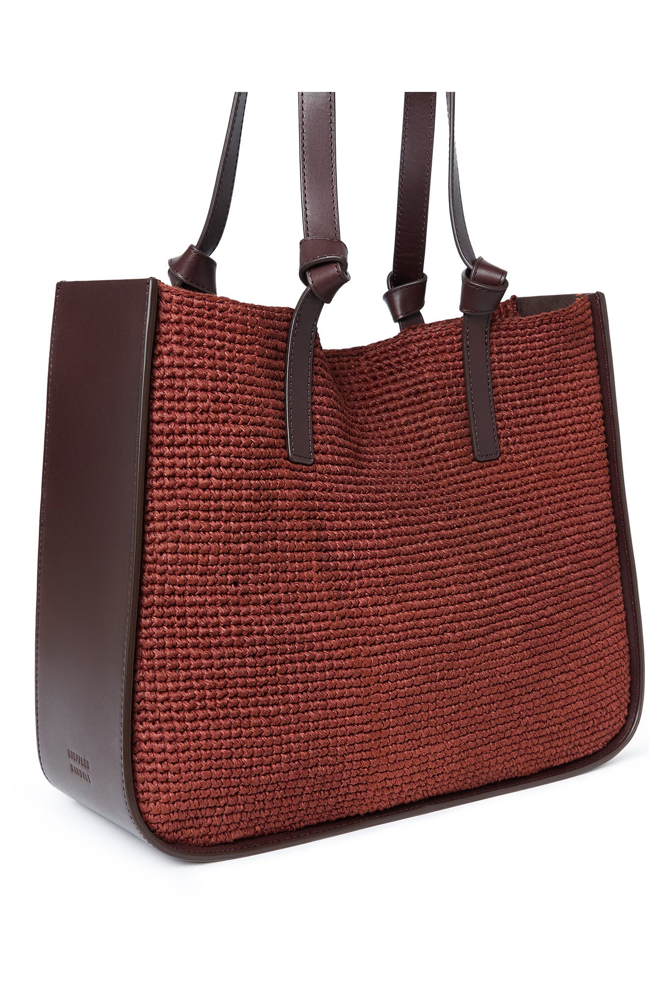 Loeffler Randall Turned Out Tote Bag, Alternate, color, Espresso/ Chestnut