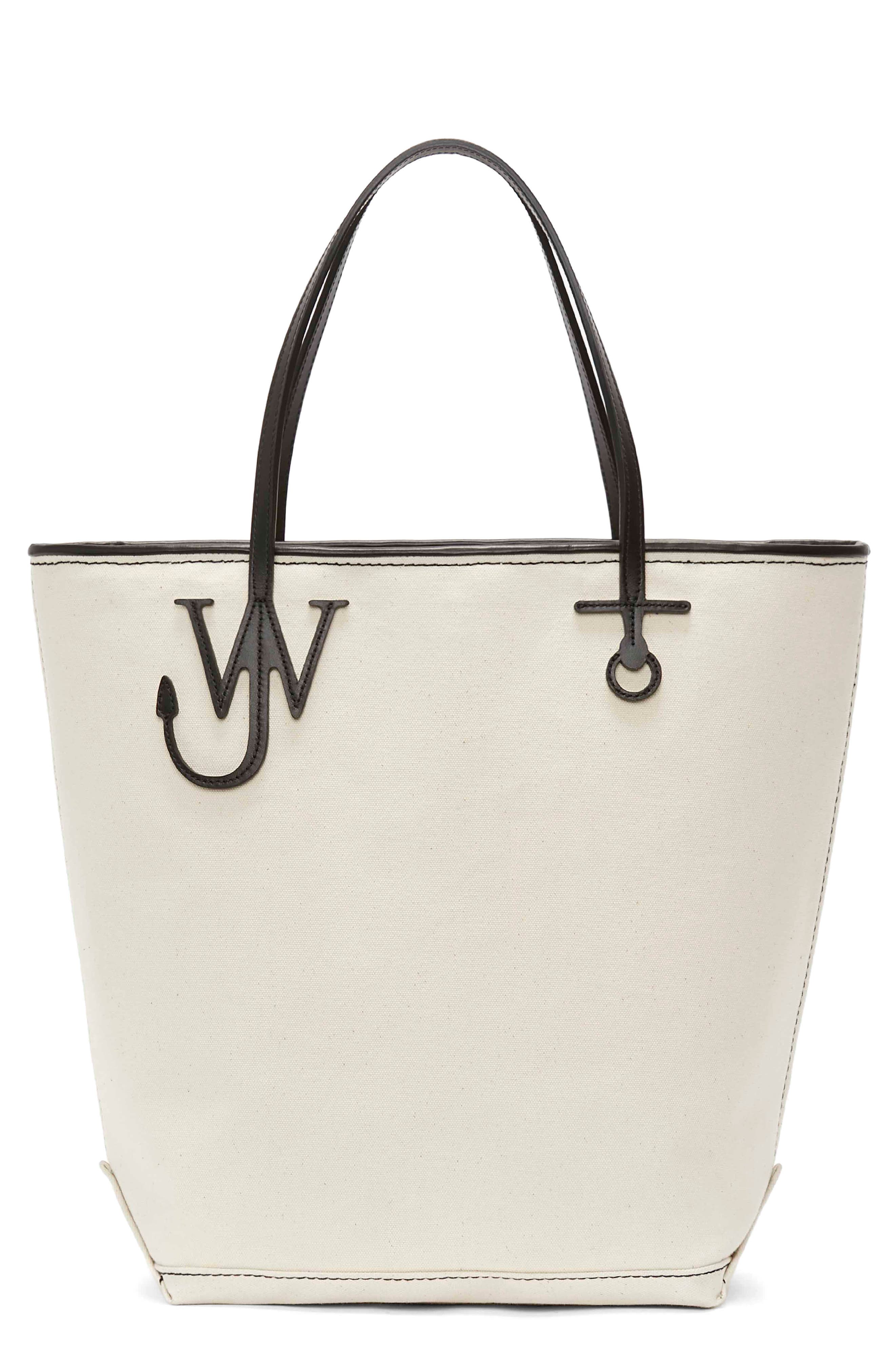 JW Anderson Tall Anchor Canvas Tote, Main, color, 