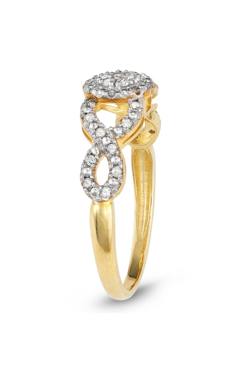 FZN 10k Gold Diamond Ring, Alternate, color, Gold
