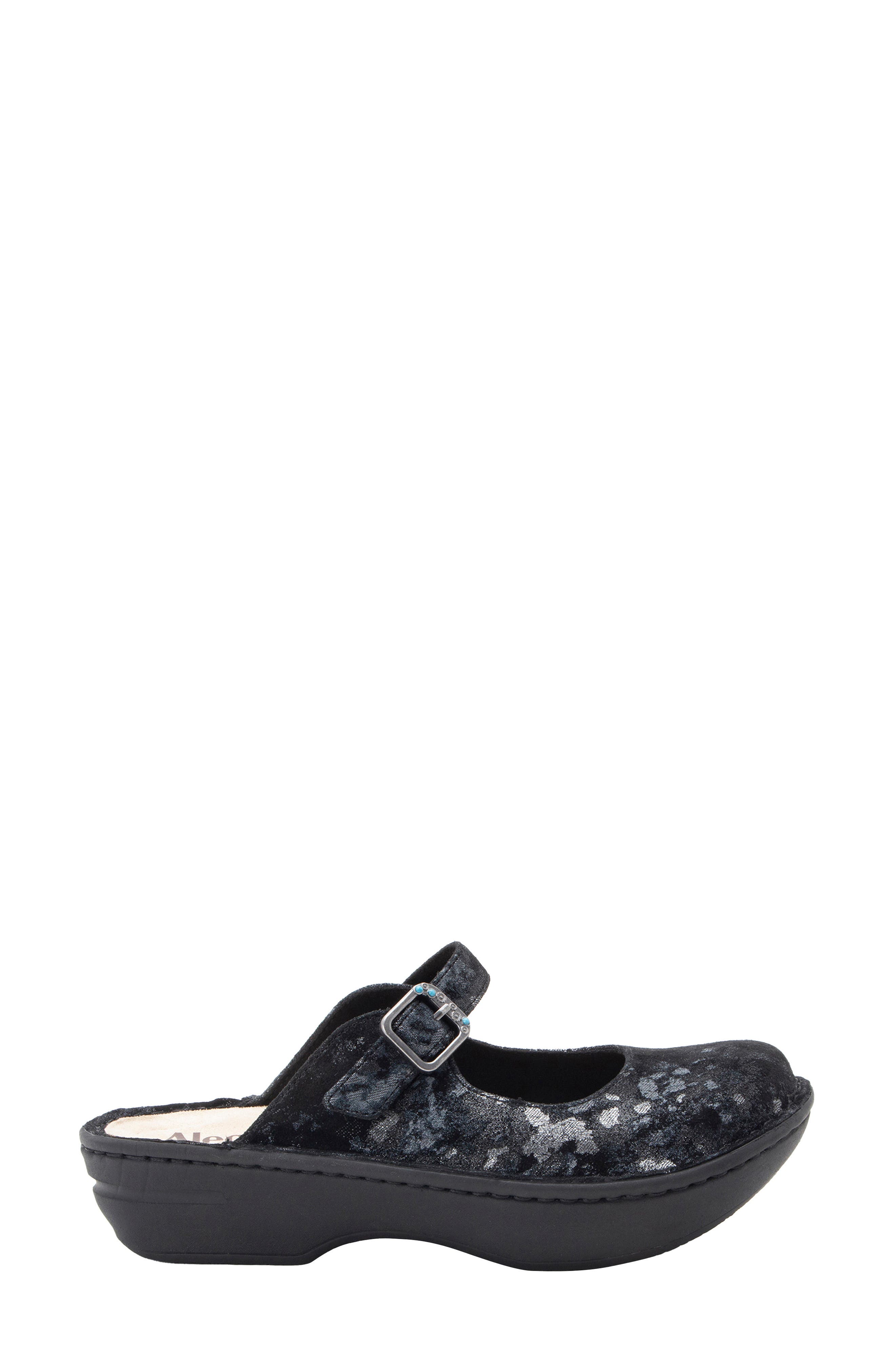 Fabel Flat Mule, Alternate, color, 6701 INK STORM