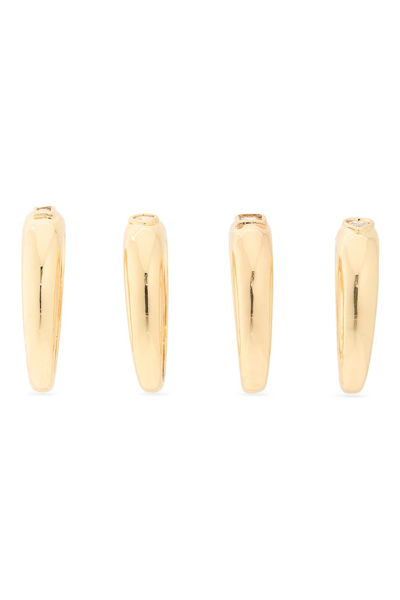 4-Pack Cubic Zirconia Assorted Rings, Alternate, color, CLEAR- GOLD