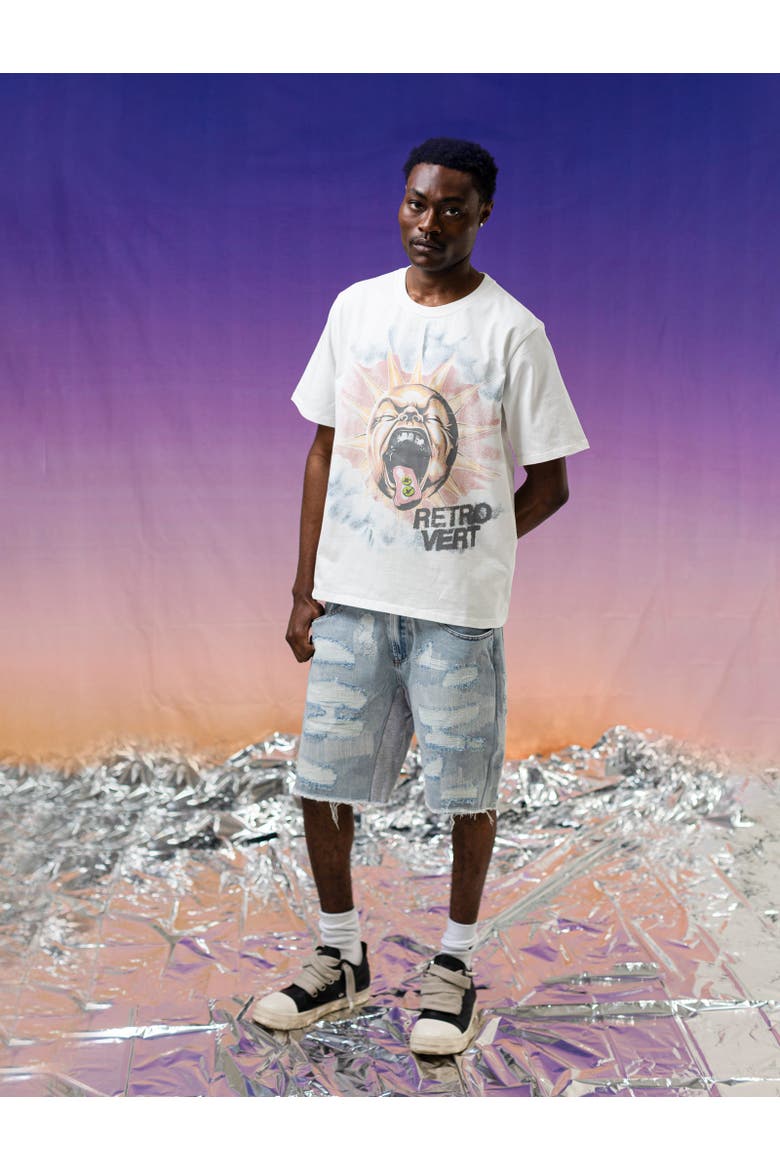Sun Tongue Tee, Alternate, color, White