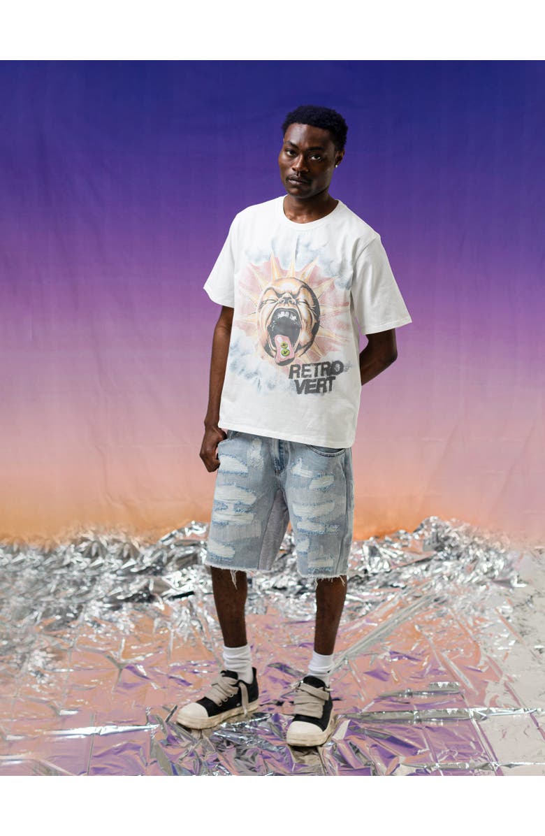 RETROVERT Sun Tongue Tee, Alternate, color, White