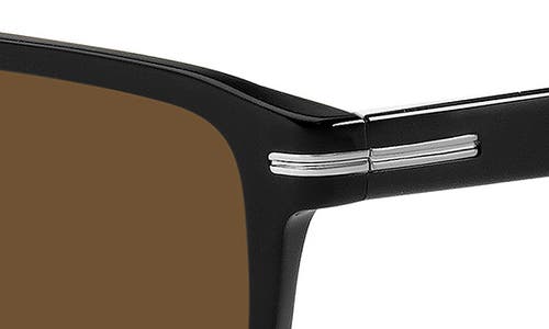 Hugo Boss Boss 56mm Flat Top Sunglasses In Brown