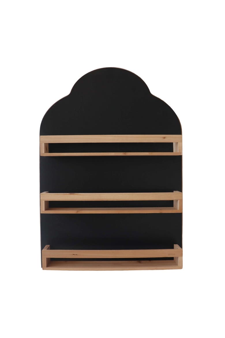 3-Tier Wall Spice Rack, Main, color, Black