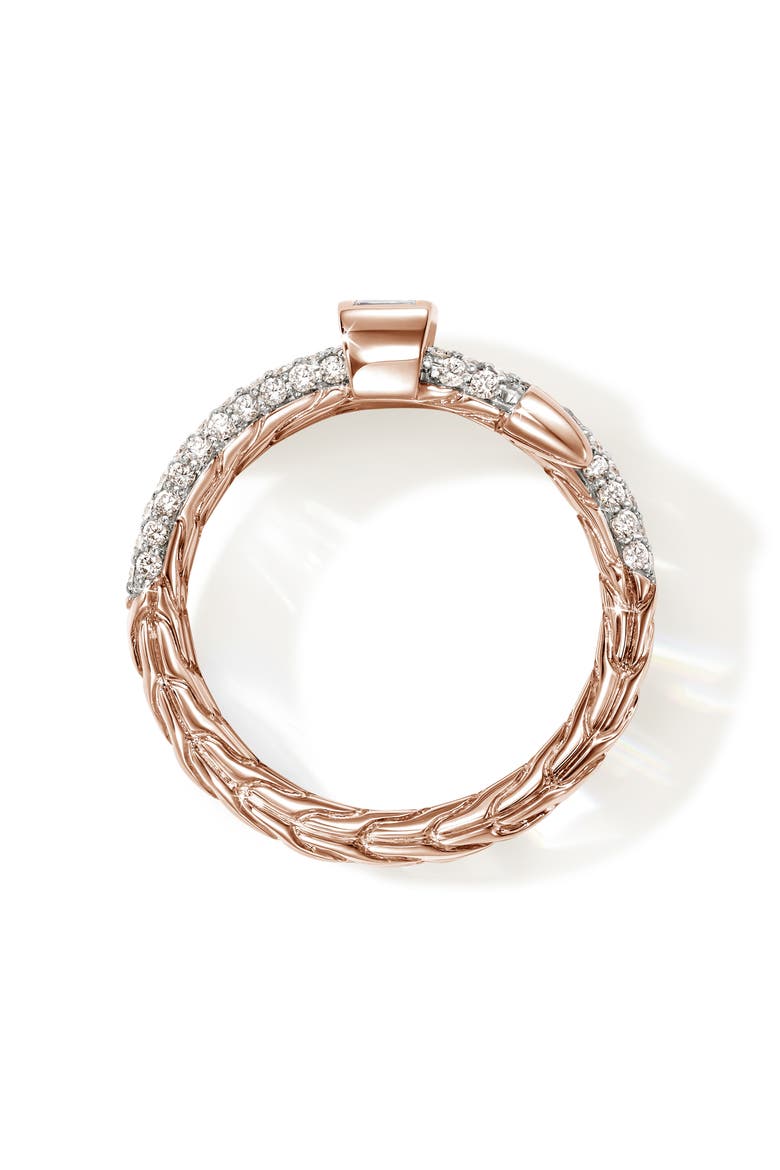 Artisan Series 18k Gold Diamond Spear Coil Ring, Alternate, color, GOLD
