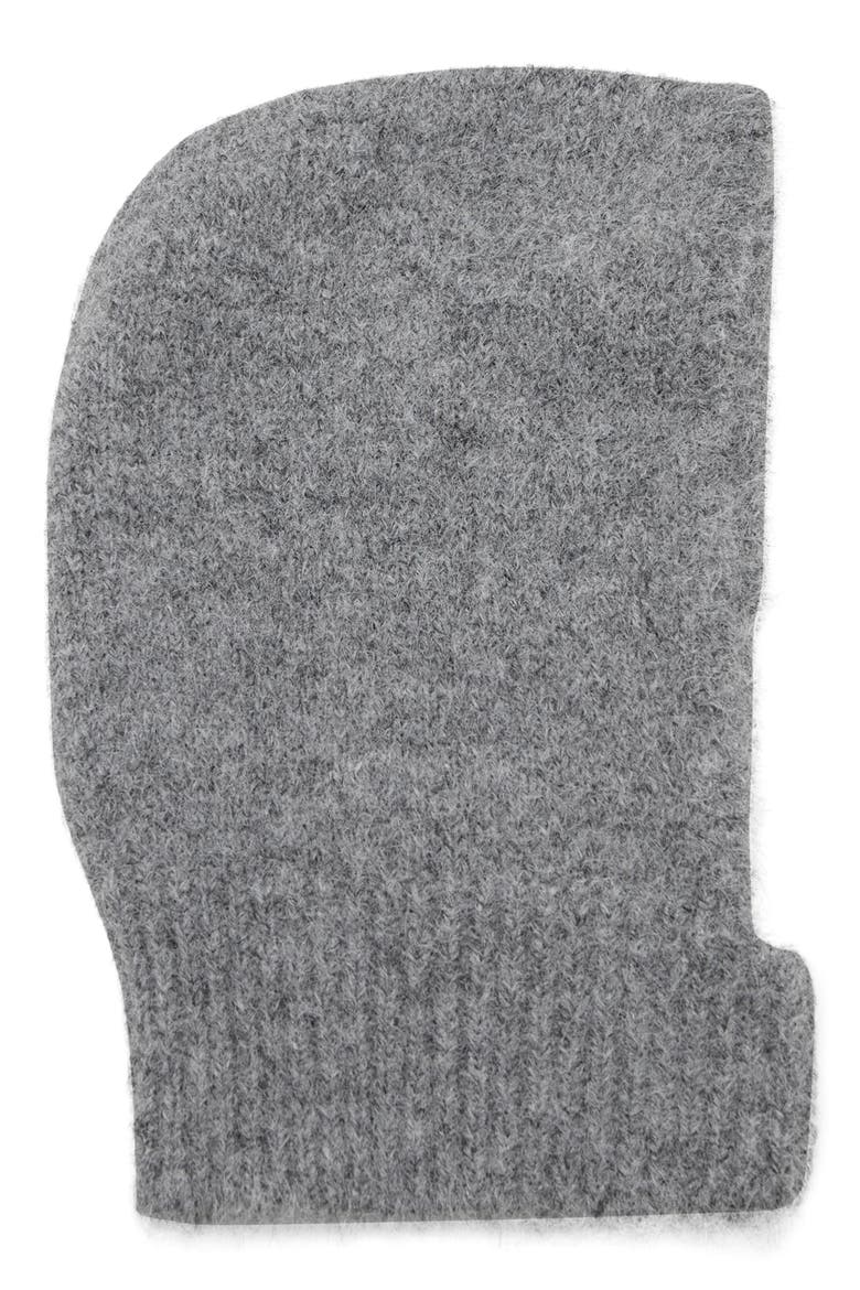 Knit Balaclava, Main, color, MEDIUM HEATHER GREY