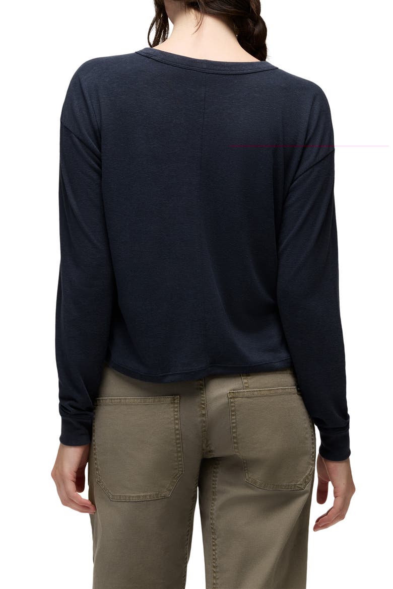 Cozy Up Crewneck Long Sleeve T-Shirt, Alternate, color, NAUTICAL