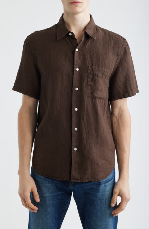 Short Sleeve Linen Shirt