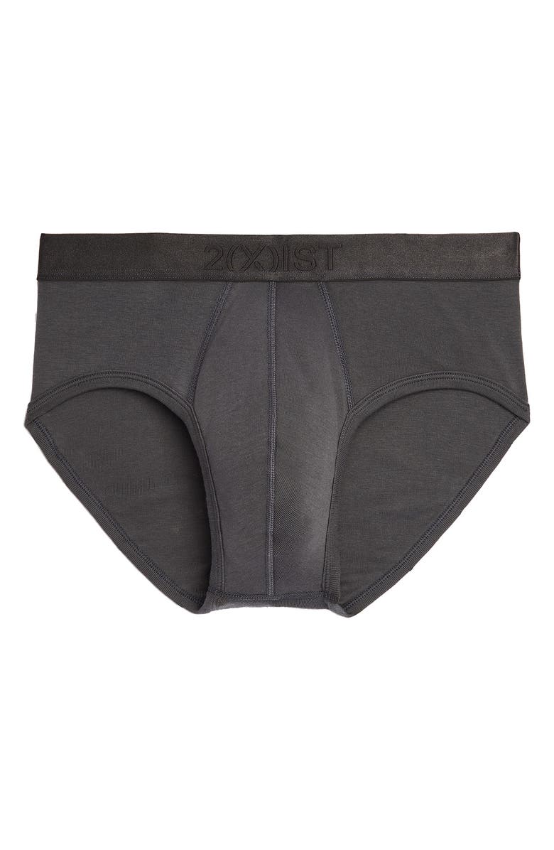 2(x)ist 3-Pack Pima Cotton Briefs, Alternate, color, Navy Blazer/ Tawny Port/ Jet