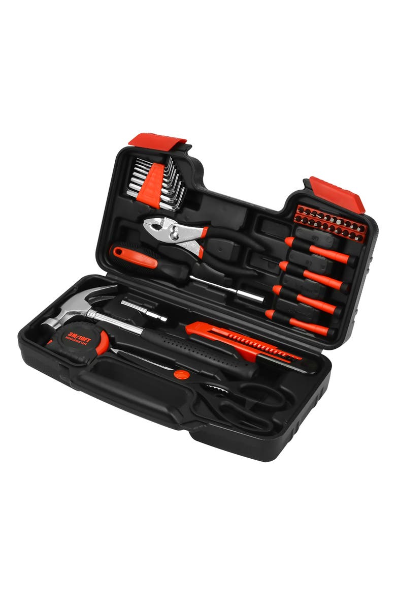 Handy Solutions 39-Piece Household Tool Kit, Alternate, color, Black