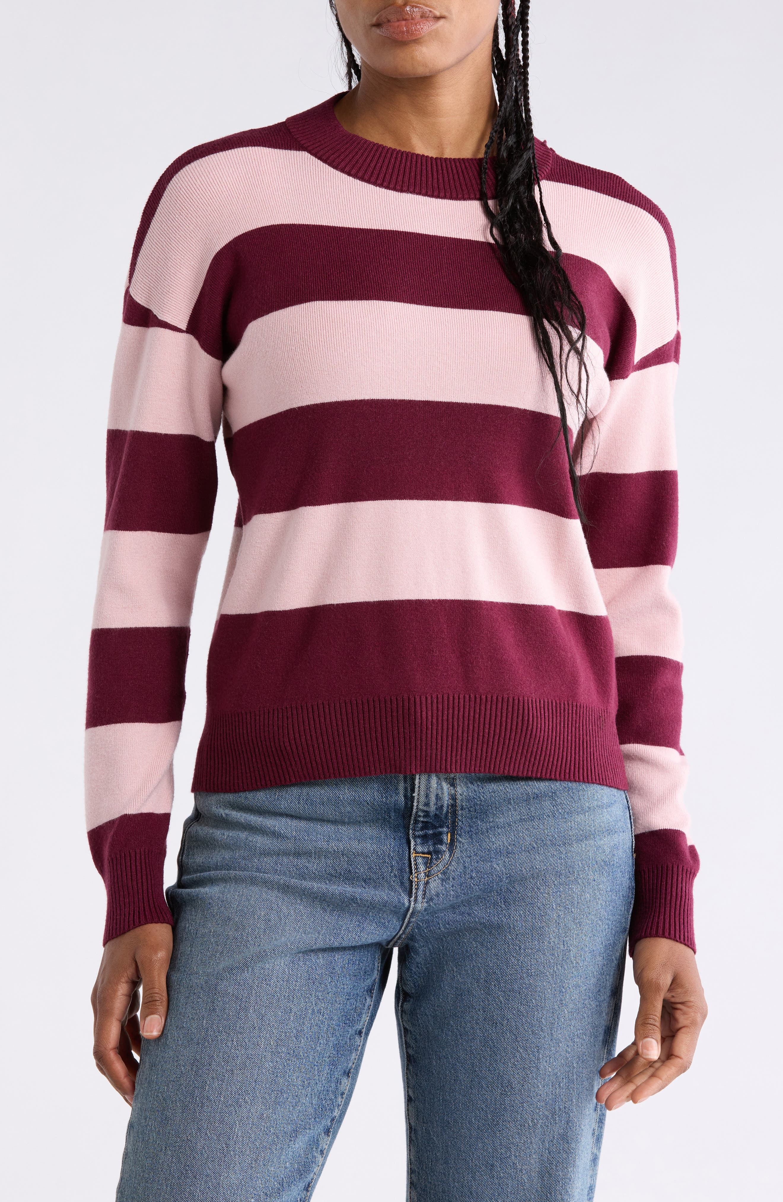 Stripe Crewneck Sweater