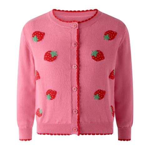 Strawberry Cardigan (Toddler, Little Kid, Big Kid)